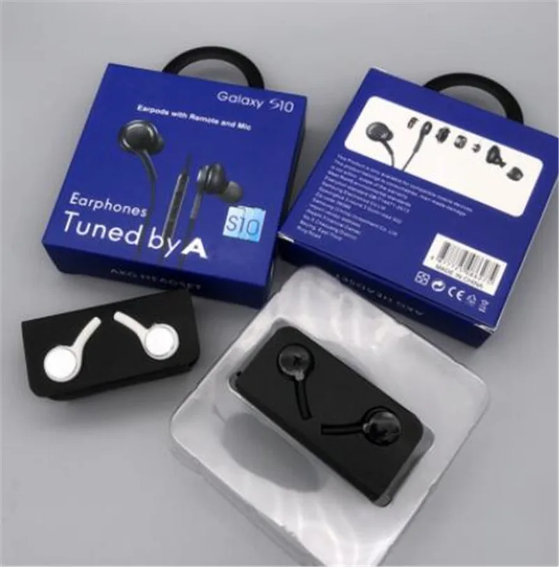 

With new packaging High Quality headset in ear headphones earphone With Remote Mic for 3.5mm jack plug For s10 s8 100Pcs