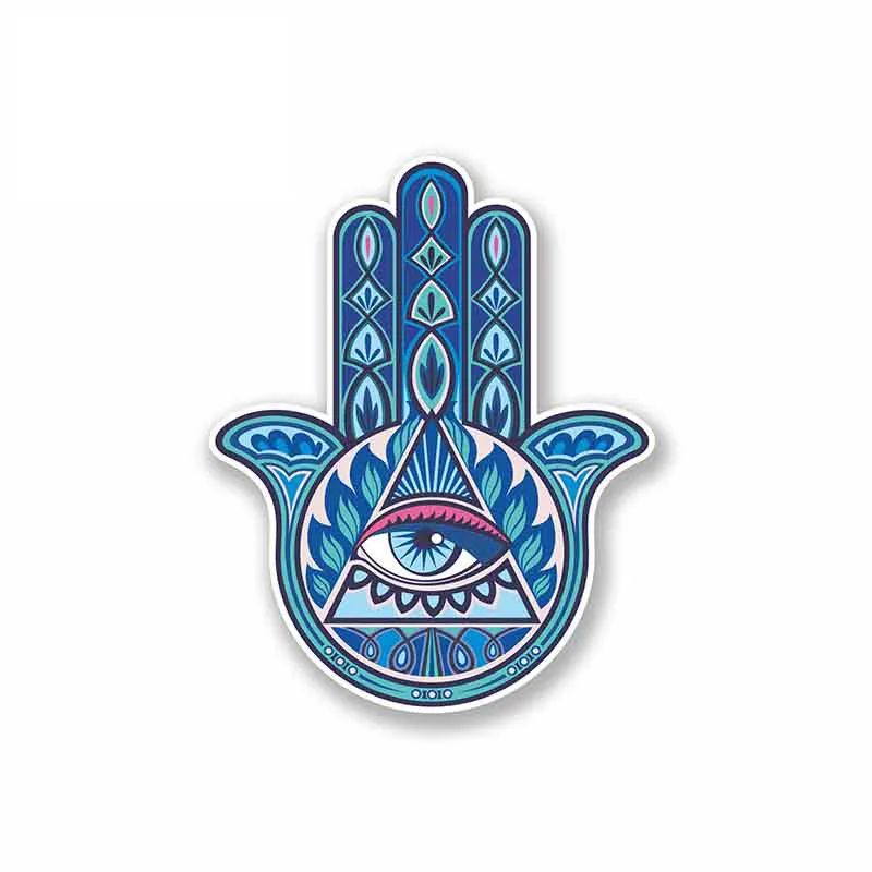

Personality Hamsa Hand All Seeing Eye Spiritua Car Stickers Accessories Motorcycle Cover Scratches Waterproof PVC 13cm *13cm
