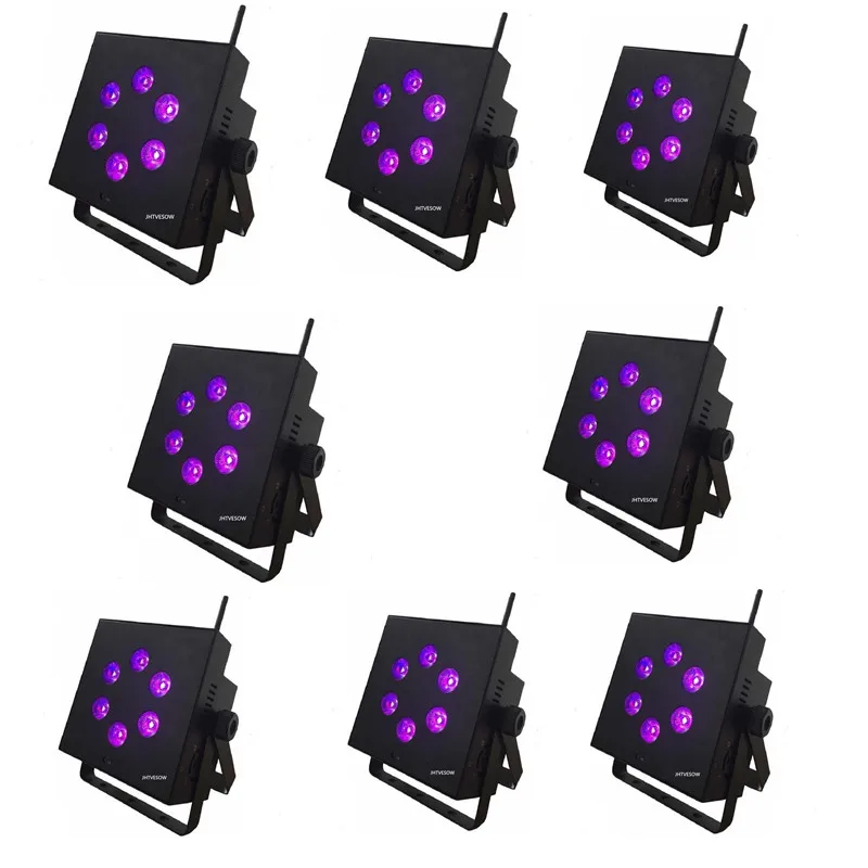 

8pcs/lot led par light indoor wedding stage light 6x10w 6x12w 6x15w wireless battery operated dmx par lighting dj par 64 disco
