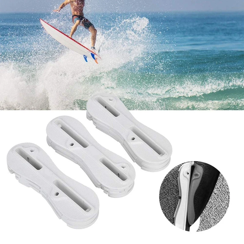 

Surfboard Fins Plugs, 3PCS Sturdy Durable Surfing Board Surf Fin FCS, Fins Box for Surfing Surf Board