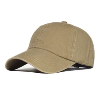 spring vintage washed cotton baseball cap plain solid adjustable dad hat retro low profile trucker unisex style