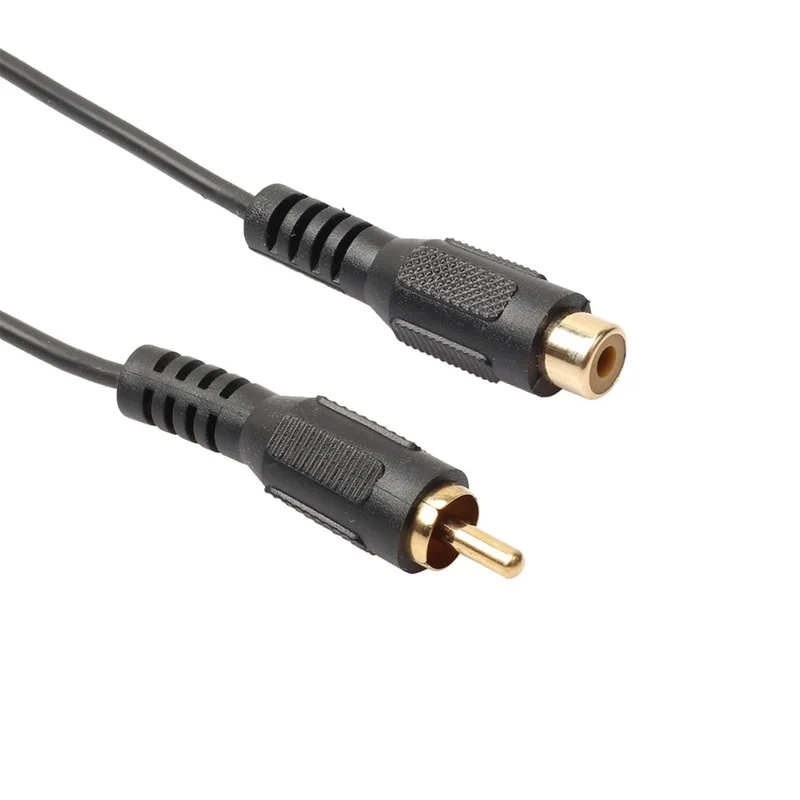 

1.8/4.5/7.6 M Single Phono Extension Cable Lead RCA Male to Female Plug to Socket For stereo equipment DVD players TV L3FE