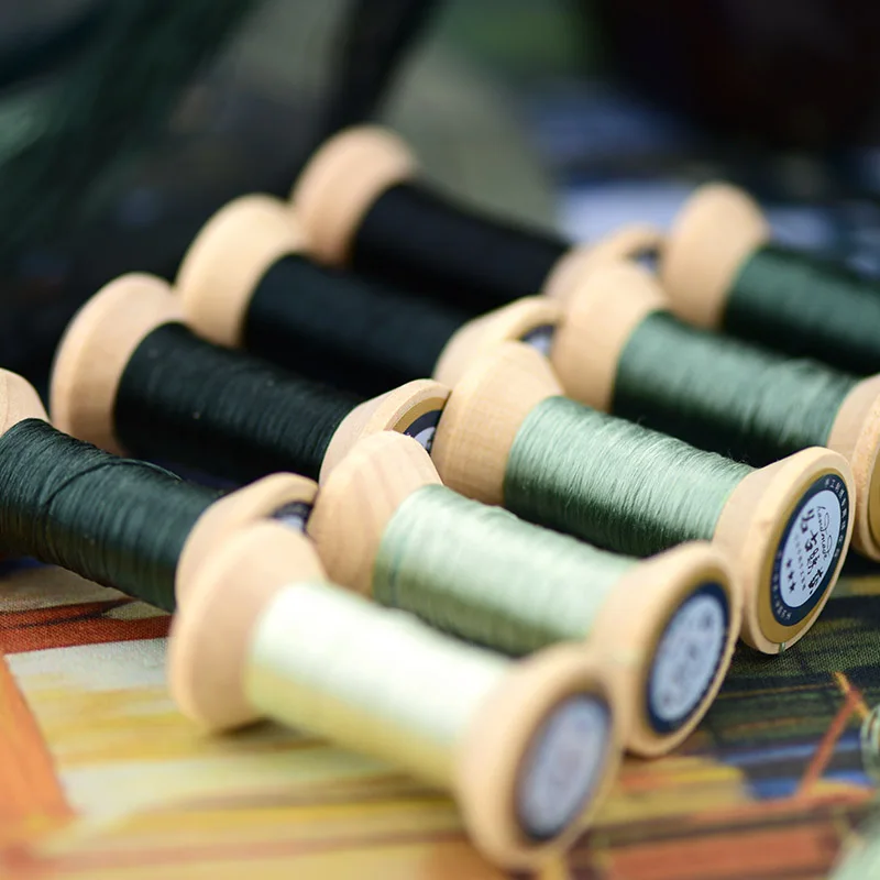 Вышивка вручную/шелковая нить/обернутая шелковая нить для вышивки/ручная