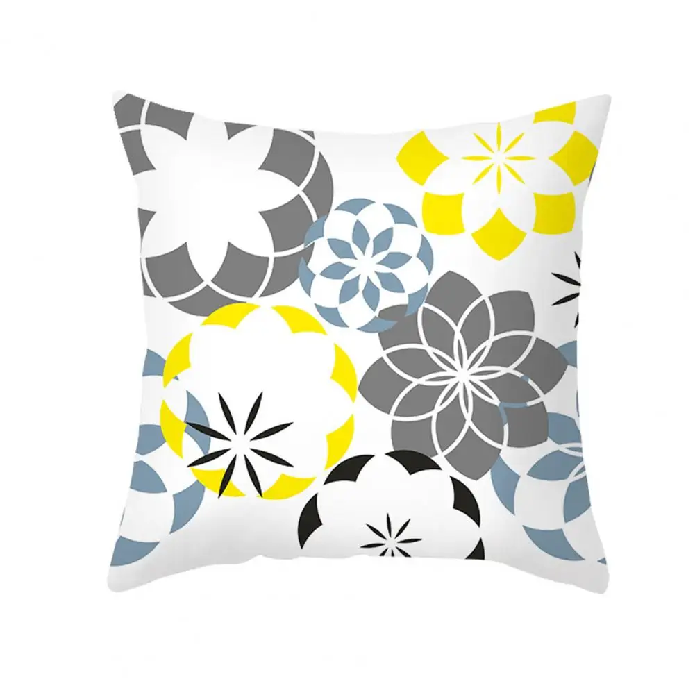 

Geometric Printed Peach Skin Pillowcase Bed Pillow Office Sofa Cushion Cover