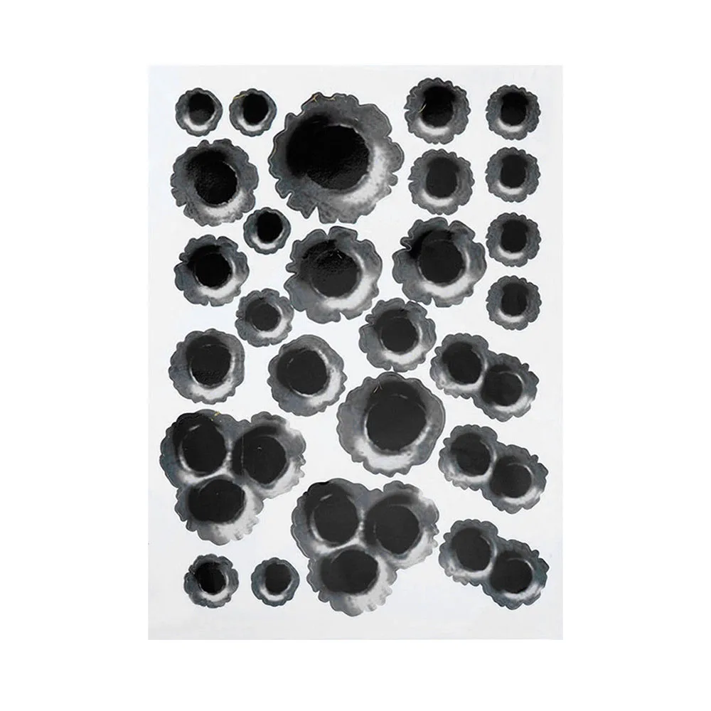 

Diy Funny Car Stickers 3d Bullet Hole Car Styling Accessories Motorcycle Scratch Decal Cover Stickers 23*29cm Simulation Decal