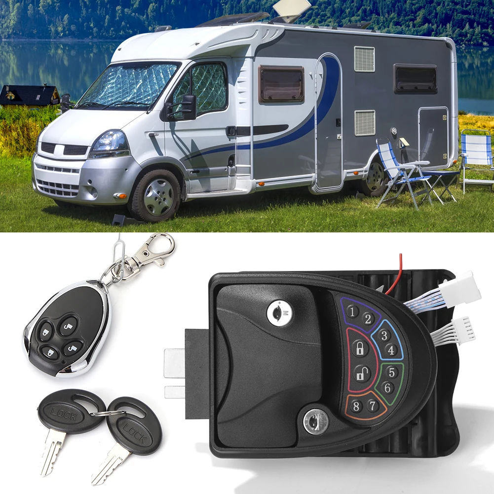 

Замок для входной двери, ручка с защелкой, с 2 ключами