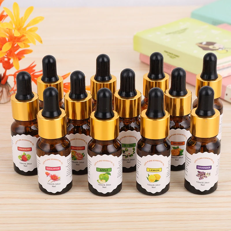 

Tea Tree Essential Oils 10ML With Dropper Flower Fruit Diffuser Oil Lavender Jasmine Aromatherapy Rose Humidifier Vanilla Oil