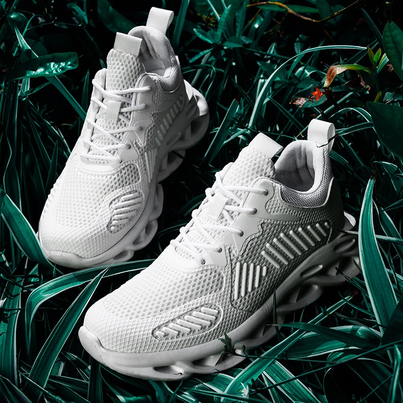 Мужская обувь Летняя дышащая Новинка 2019 года вразлёт плетение кроссовки мужская