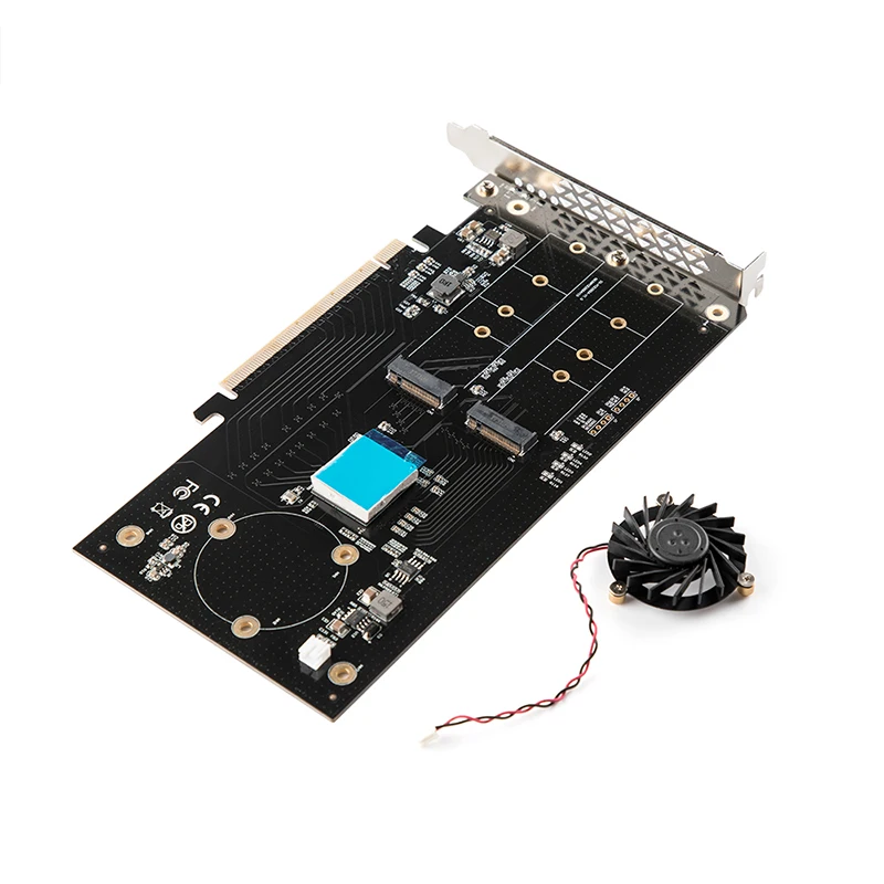 добавьте на карту dual m 2 nvme порт к pcie 30x16