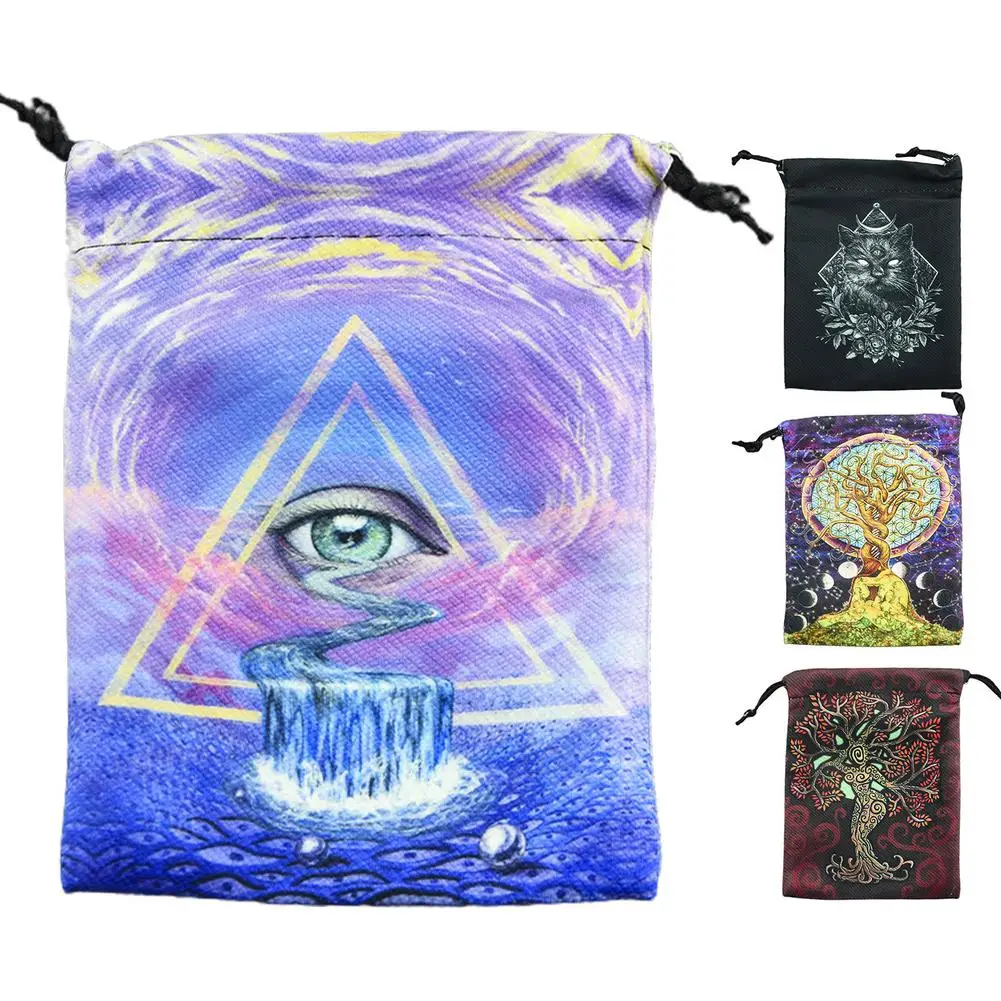 

Velvet Bag Tarots Cards Storage Bag Mystical Magic Divination Rune Bags Board Game Dice Drawstring Bag Deck Table Games Supplies