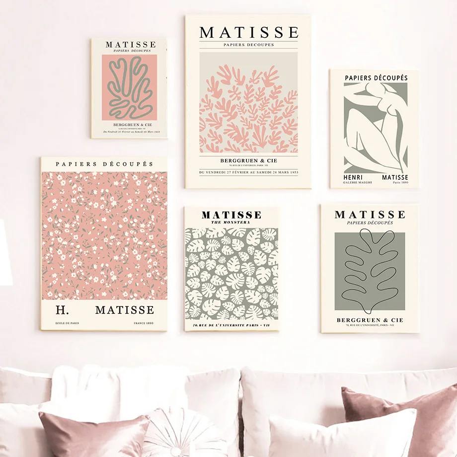 Абстрактная Картина на холсте Девушка из листьев кораллов