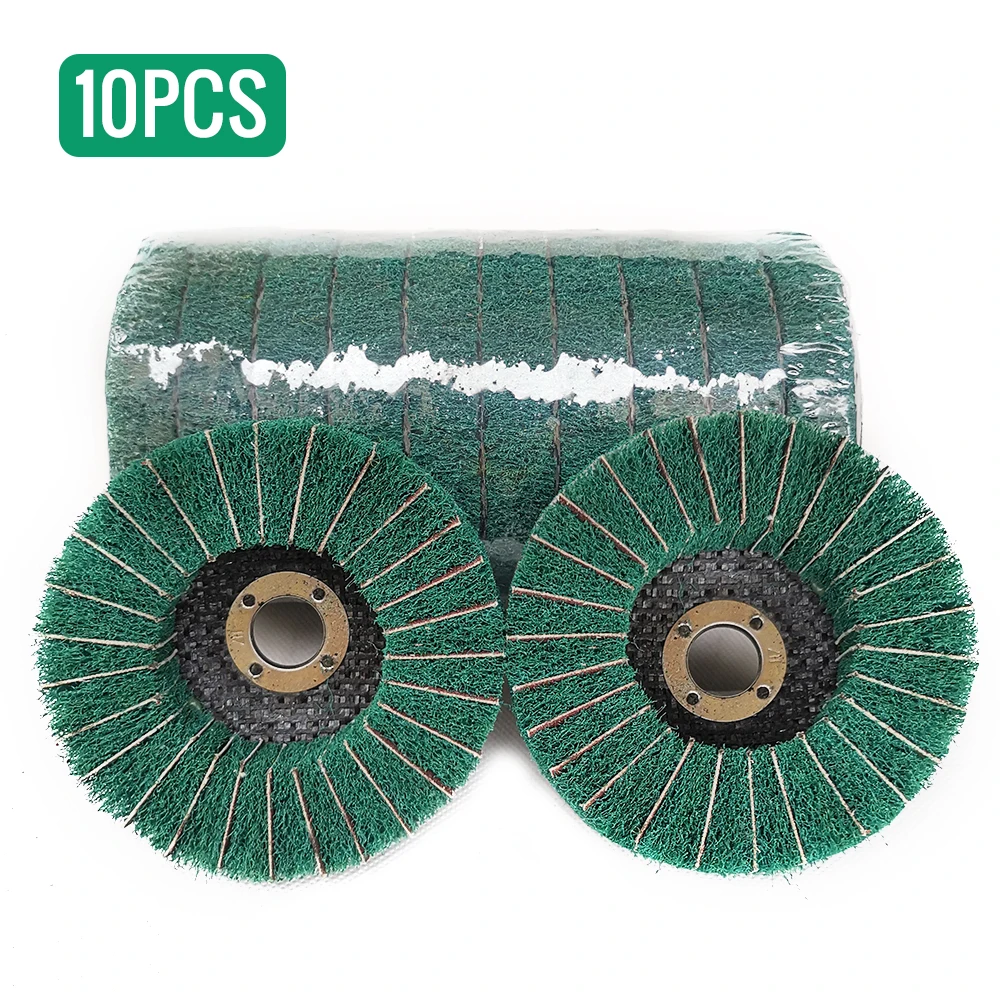 10 шт. нейлоновых абразивных полировочных волоконных колесных дисков диаметром