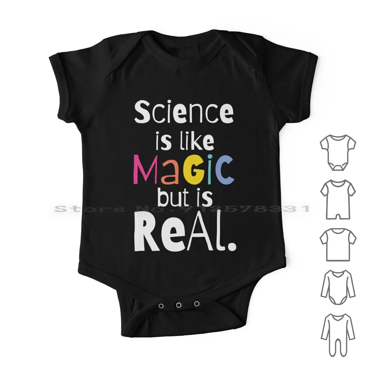 

Одежда для новорожденных из хлопка с надписью «Science Is Like Magic But Is Real»