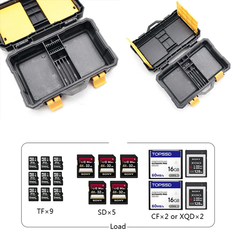 Защитный футляр для хранения аккумуляторов карт памяти SD TF камер DSLR Vlogger Canon LP-E6 Sony