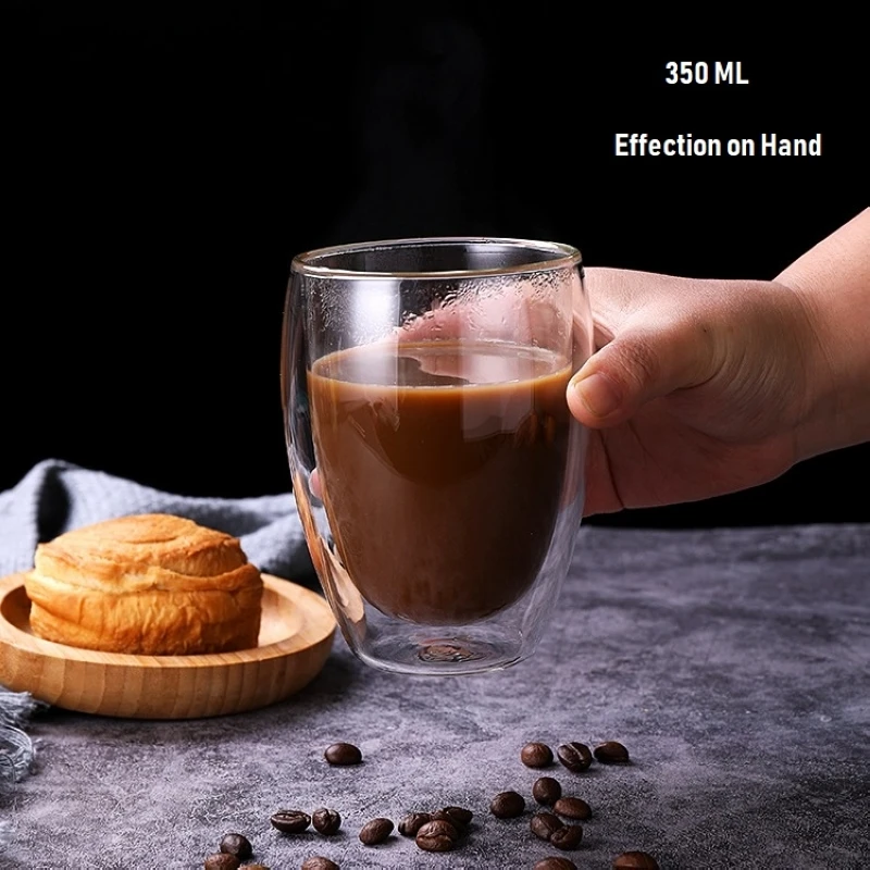 350/450 мл с двойными стенками чашки для молока кофе хорошее холодной воды пива Чай