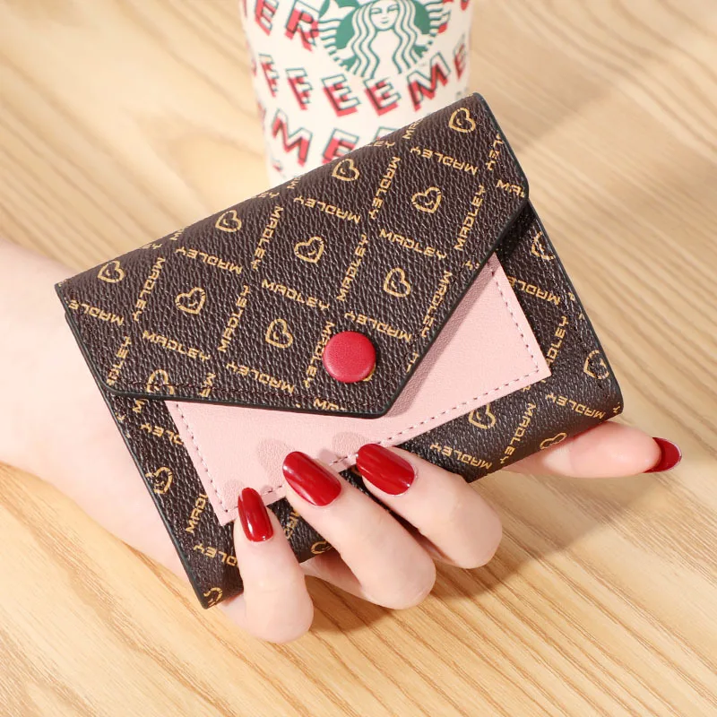 

Luxury Wallet Women's PU Purse Stitching Leather Bag Card Holder Coin Purse Female Bag Card Package Women's Purses