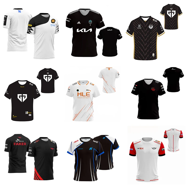 Футболка LoL 2021 LCK Esports униформа для команды AF DK HLE GE N.G Esport индивидуальная футболка с