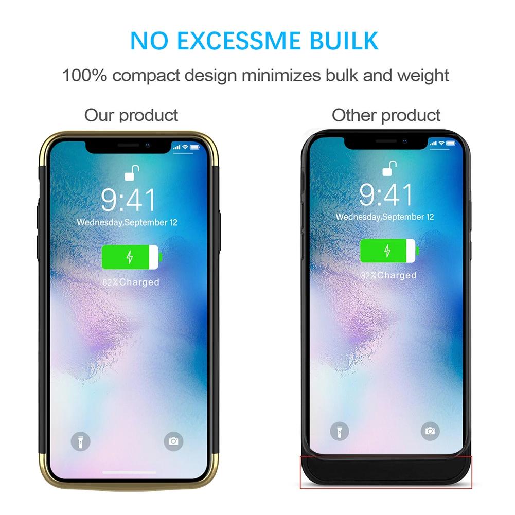 Для iPhone 11 Pro Max 6,5 дюймов 11 6,1 дюймов Чехол для зарядного устройства 6000 мАч Внешняя резервная Зарядка power Bank крышка аккумулятора