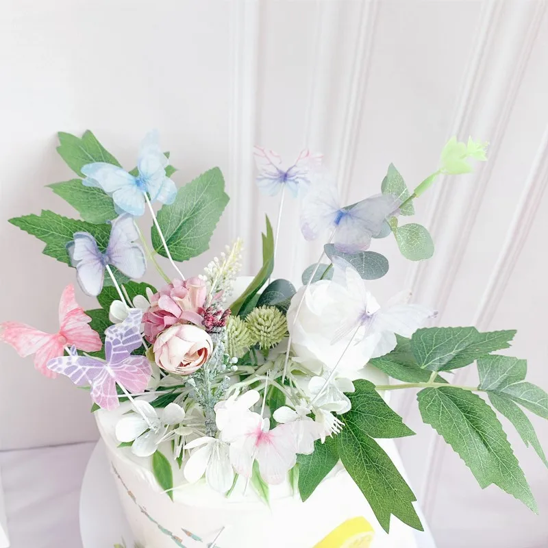 3D бабочка торт на день рождения Топпер DIY свадебный десерт Топ баннер мальчик