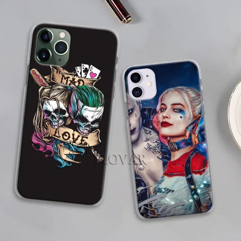 Харли Куинн самоубийцы отряд чехол для Apple iPhone 11 Pro 11 Pro MAX X XR XS MAX 7 8 6 6s Plus 5s SE Hosing Cover Coque