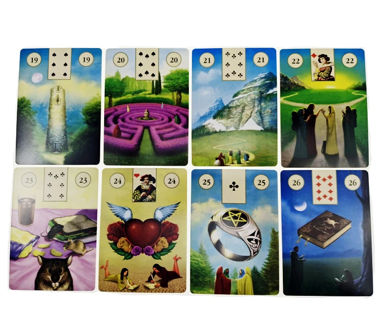 Языческие карты Lenormand Tarot epic ink witch circle of life зеленые глифы lenormand настольная игра в PDF