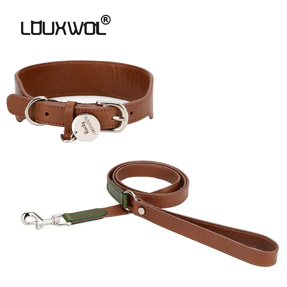 

LOUXWOL ошейник кожаный ошейник и поводок для собаки кошки прочный для маленьких больших автоматический поводок для собак аксессуары для животных