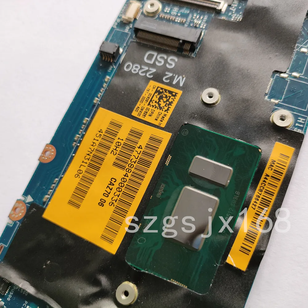 

For dell xps 13 9360 LA-F051P laptop computer caz70 motherboard LA-F051P CN-0D8261 sr3lB I5-8250U ram: 8gb 100% fully tested