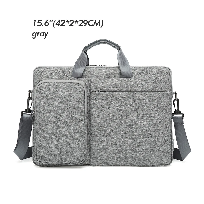 15.6inches gray Индивидуальный Логотип, деловой мужской портфель, сумка для офиса, водонепроницаемая нейлоновая сумка для ноутбука, сумка, повседневная мужская сумка на плечо, подарок - Цвет: 15.6inches gray