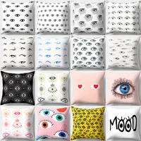 cushion cover 4545 cartoon eyes printed sofa cushions office pillow cases polyester home decor pillow covers kd 0116