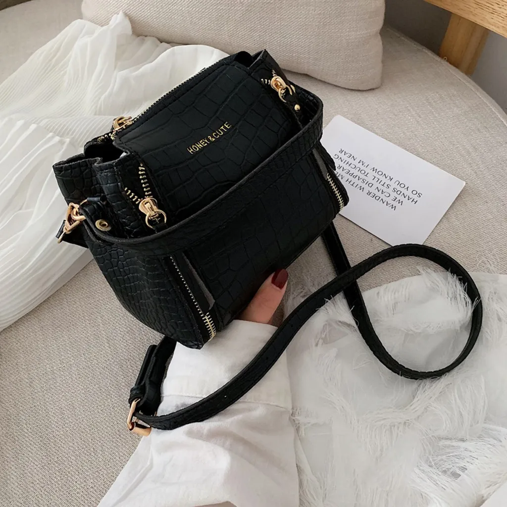 Модная винтажная женская сумка из крокодиловой кожи, женская сумка через плечо, Большая вместительная сумка для путешествий