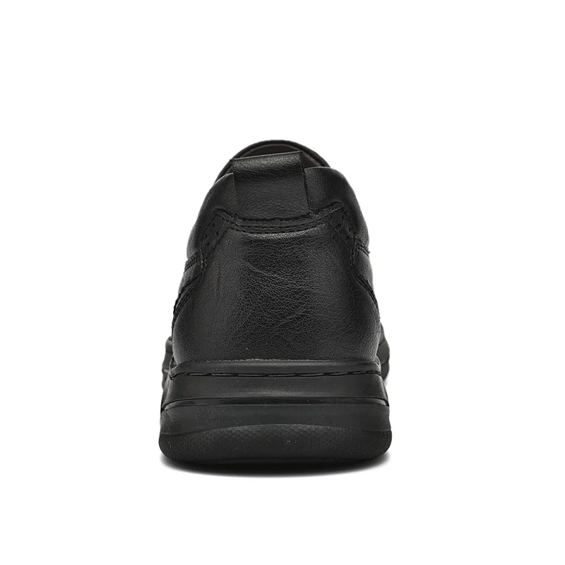 Business Genuine Leather Shoes Men Slip On Loafers Casual Handmade Comfortable Flats | Обувь