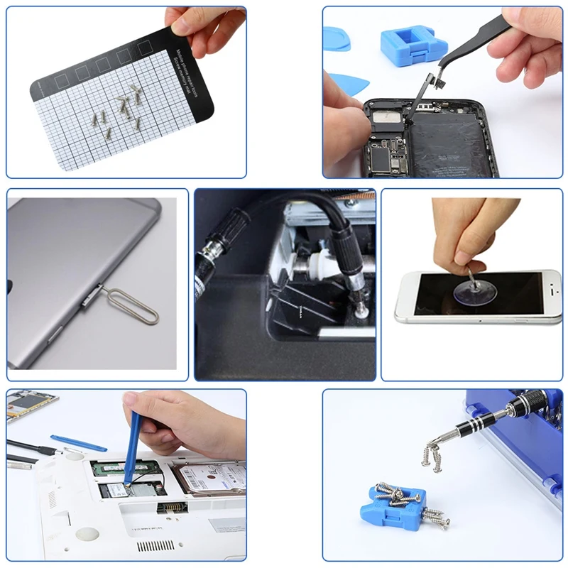 

140 in 1 Electronics Repair Tool Kit Watch Eyegl Repair Kit for Repair Computer Laptop Tablet iPhone PS5/PS4