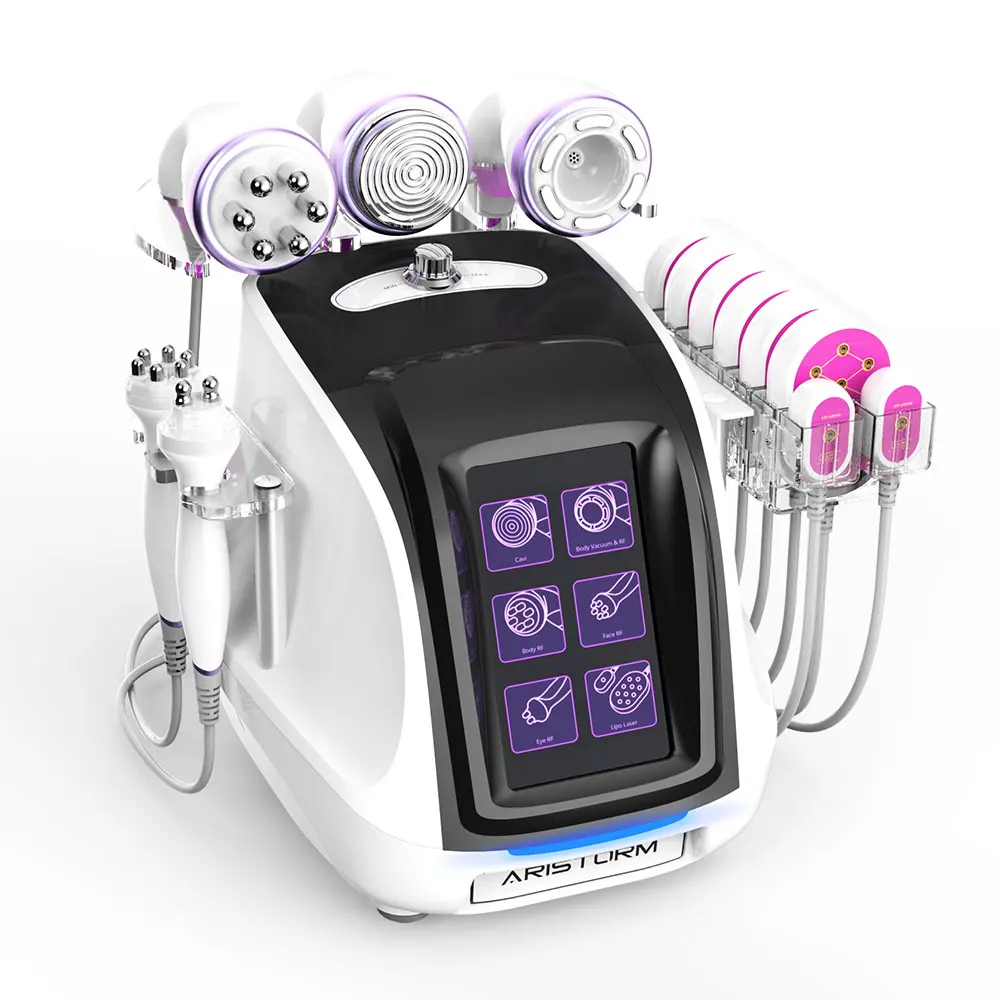 

6 In 1 Ultrasonic Lipo Cavitation RF Vacuum Body Shape Machine With Non-invasive Treatment Beauty Health