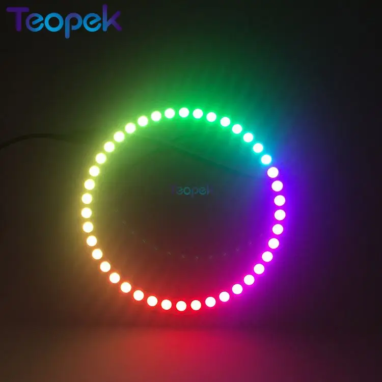 Пиксельное светодиодное кольцо WS2812B адресное диодное 8/16/24 светодиодный 35/45Led s 5050
