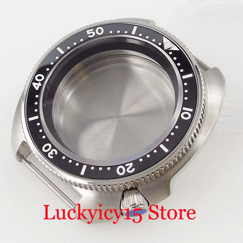 

200M Waterproof 41mm Watch Case Screwdown Crown fit NH35A NH36A Movement Unidirectional Bezel Ring Metal Back