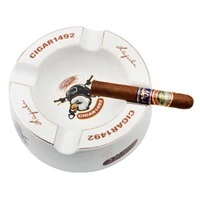 smoking gadget cigar ceramic cigar ashtray 4 rest holder table cigarette ash tray home office ashtrays for cohiba