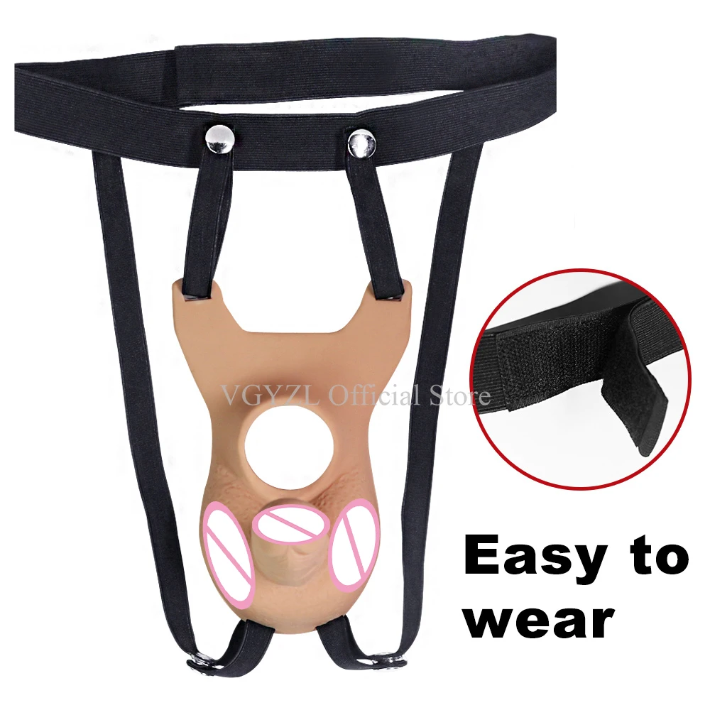 Страпон с двойным проникновением фаллоимитатор Анальная пробка вибратор жгут