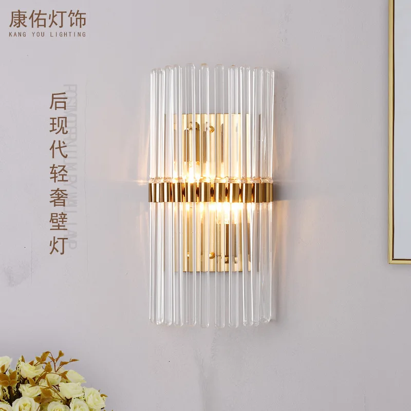 Modern Crystal Wall Lamp Chrome Sconce Bedside Living Room Light For Home Decoration | Лампы и освещение