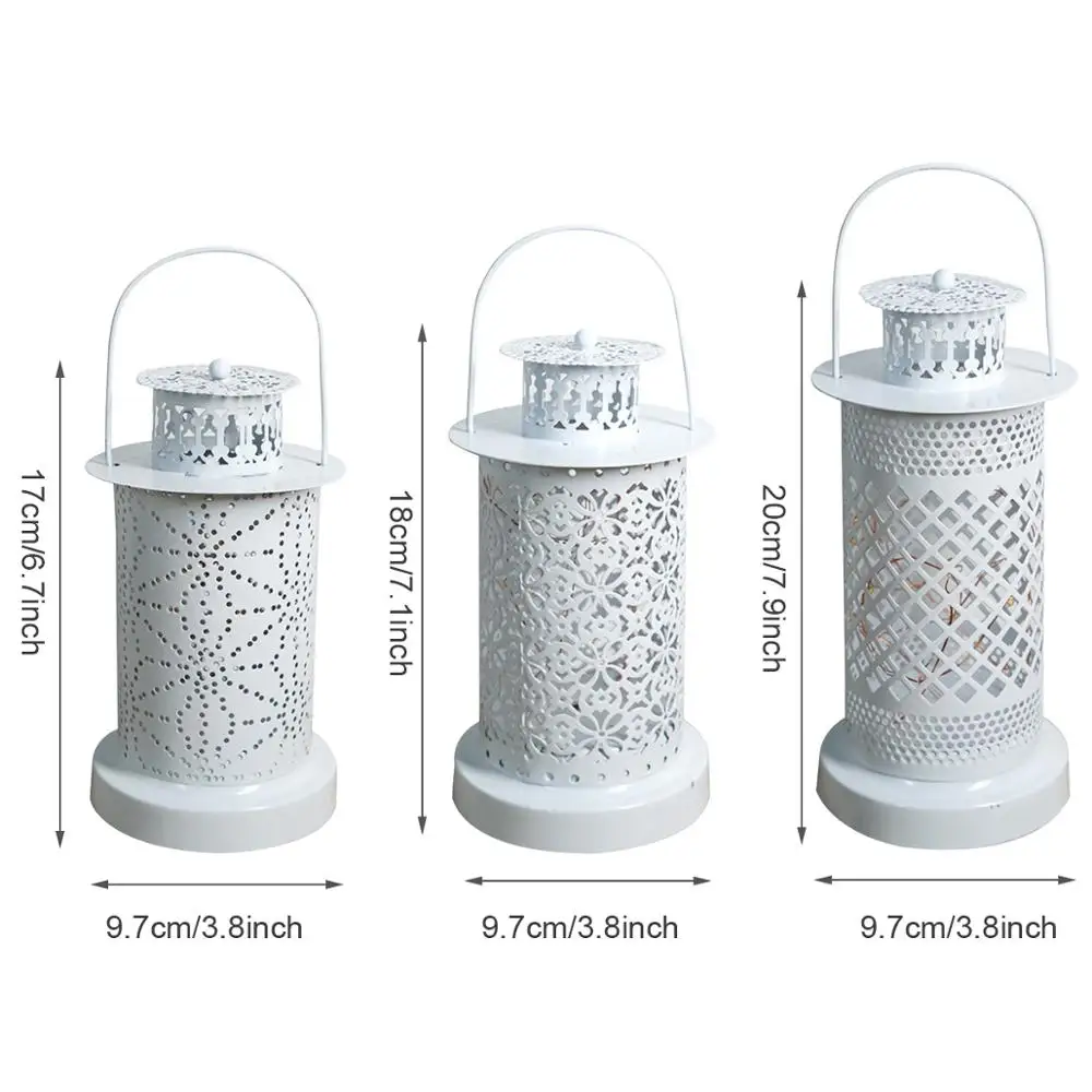 

HUIRAN Iron Hollow Candle Holder Candlestick Decorative Candles For Home Decoration Accessories Wedding Decor Nordica Hogar