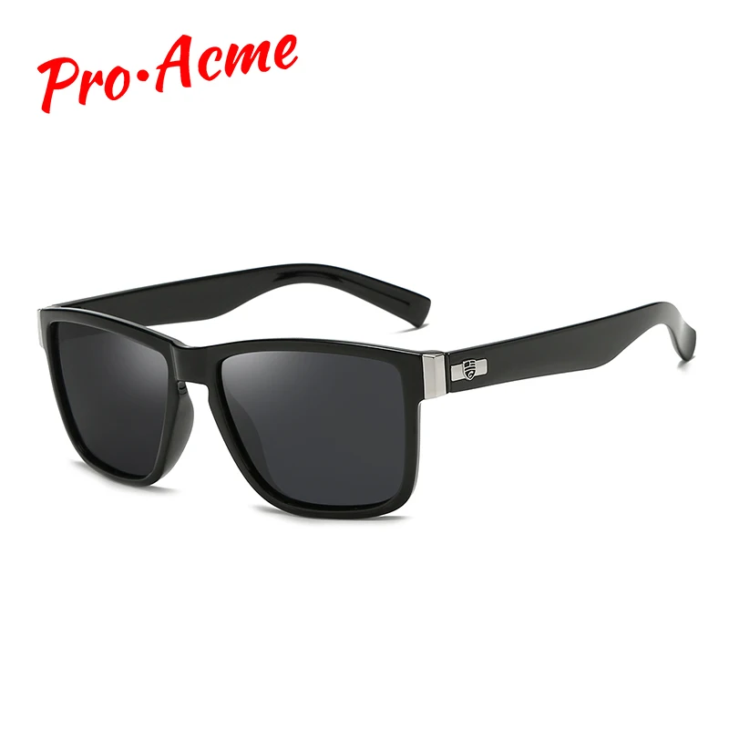 Бренд Pro Acme дизайнерские квадратные поляризованные солнцезащитные очки мужские