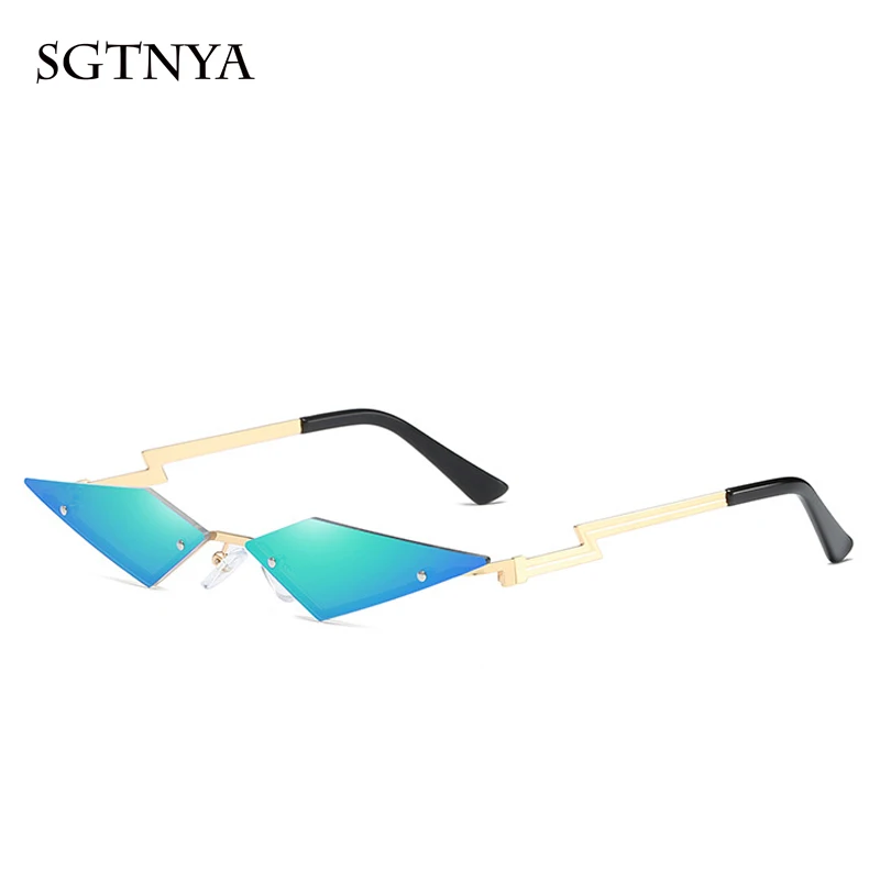 Модные женские солнцезащитные очки без оправы в европейском и американском