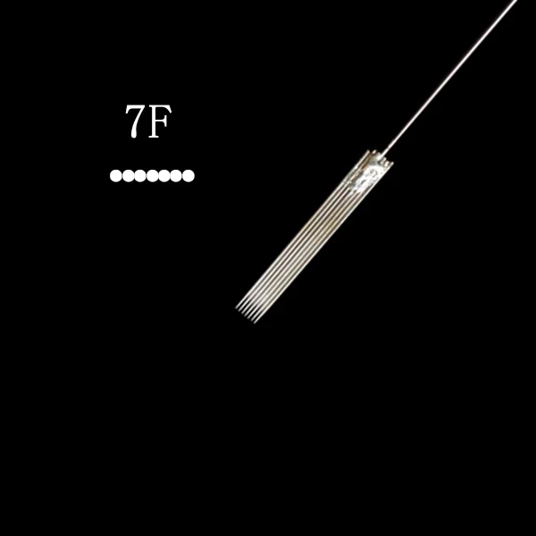 7F needle 500pcs 500 шт./кор. 3R тату-машинка мануального татуажа бровей Иглы полу-перманентный макияж тату для бровей, микро лезвия для макияжа губ и машинка мунсу иглы 0,35 мм* 50 мм - Габаритные размеры: 7F needle 500pcs