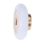 Ролики для двери ванной, из дверной ролик колесико нейлона и латуни, диаметр 18 мм, 1 шт.