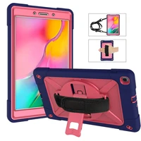 for samsung galaxy tab a 8 0 case 2019 sm t290 t295 bumper hard rugged protective shockproof durable case cover with kickstand