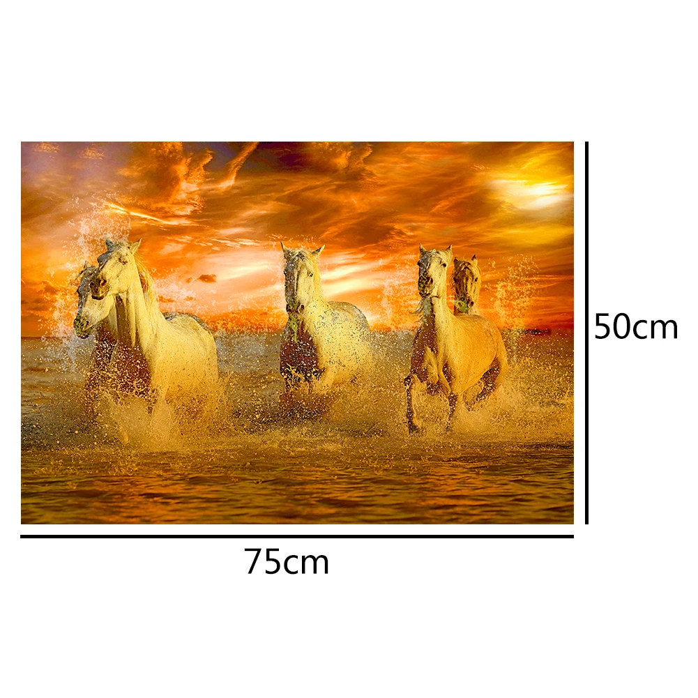 

1000 Pieces Paper Jigsaw Puzzles Cute Animals Portrait Educational Craft 75 X 50cm for Bedroom Decoration Stickers