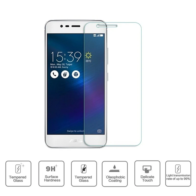 Защитное стекло закаленное для Asus Zenfone Go 5 Lite 5Z 9H HD ZB452KG ZB500KL ZB551KL ZC500TG ZC600KL ZE620KL |