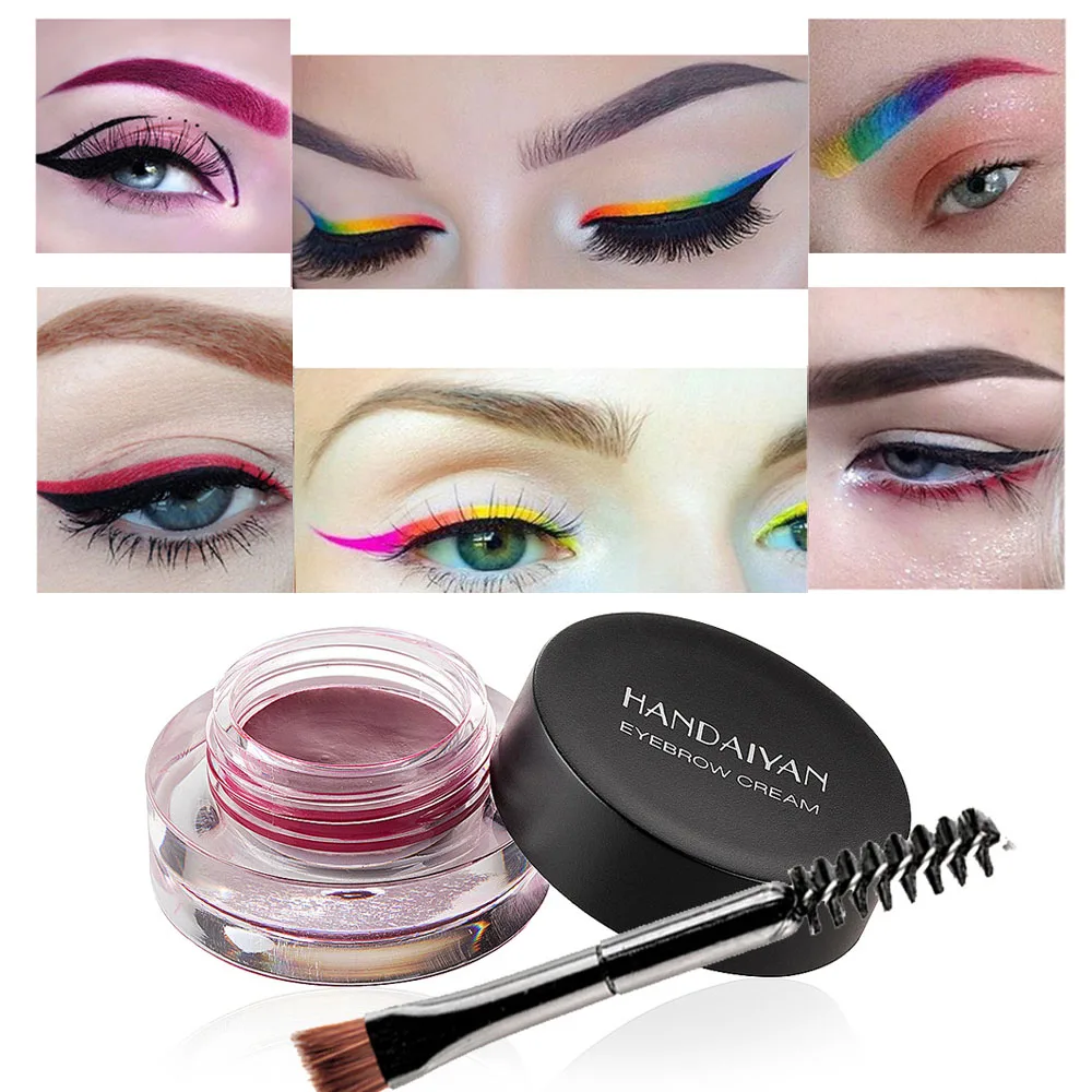 

12 Color Super Eyebrow Cream Professional Waterproof Eyebrow Gel High Brow Tint Long Lasting Cosmetic Makeup Beauty Tools