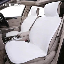 AUTOROWN Faux Fur Car Seat Covers Winter Universal Car Seat Cushion For Toyota Hyundai Lexus Kia Lada Automobile Accessories