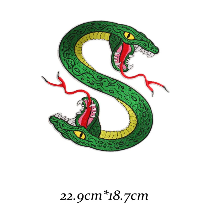 snake Ханука "South Side serpents" Змея заплаты вышивки для Костюмы DIY полосатая одежда Наклейки Аппликации расходные материалы - Цвет: snake