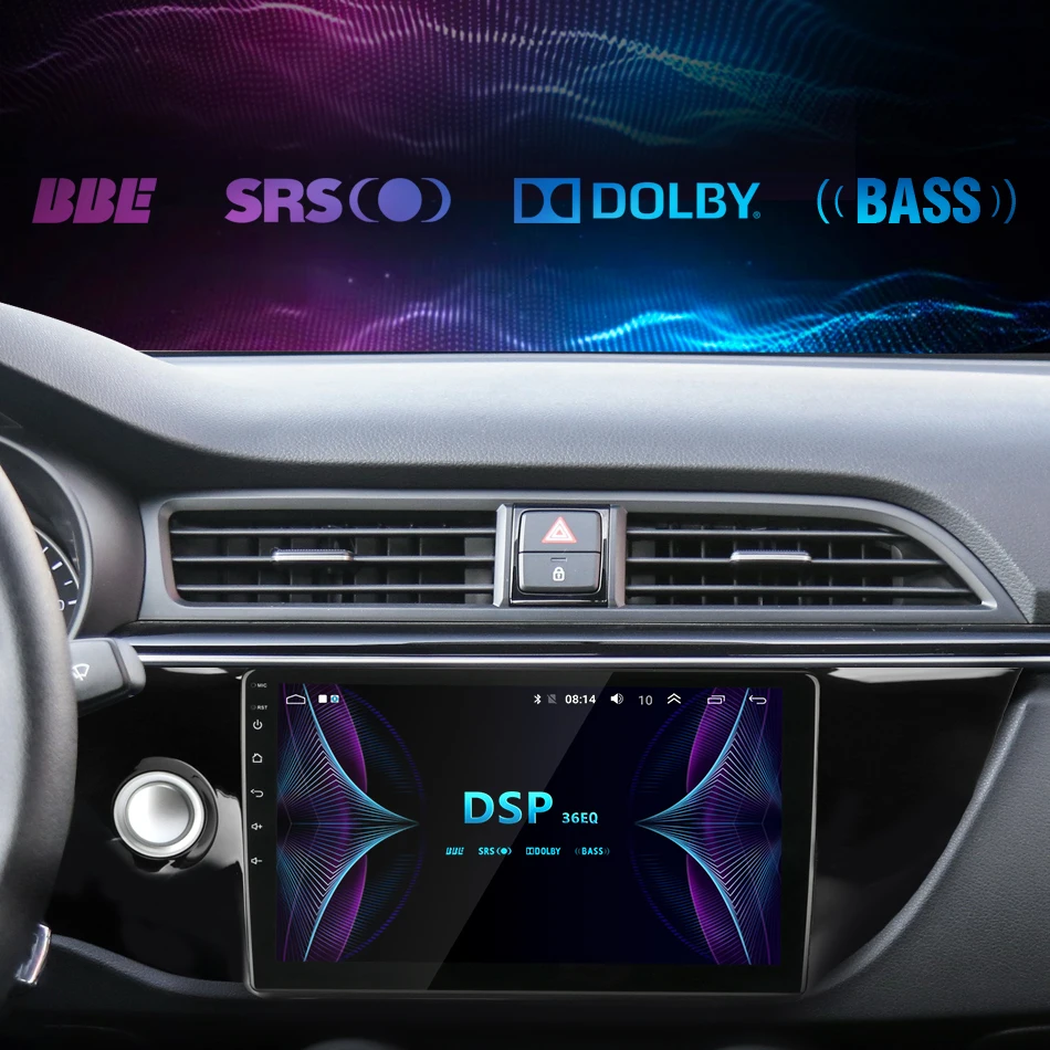 Vtopek 1" 4G wifi Android автомобильный Радио плеер 2G+ 32G DSP Мультимедиа Видео плеер 2 Din DVD gps навигация RDS для KIA RIO 4